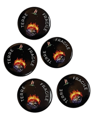 Lot de 5 badges Terre Fragile Légendaire
